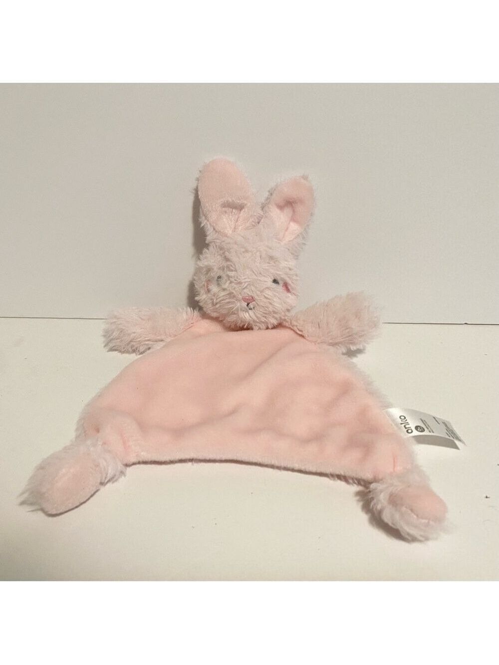 Anko Soft Pink Bunny Baby Lovey Plush Comforter Security Blanket Toy